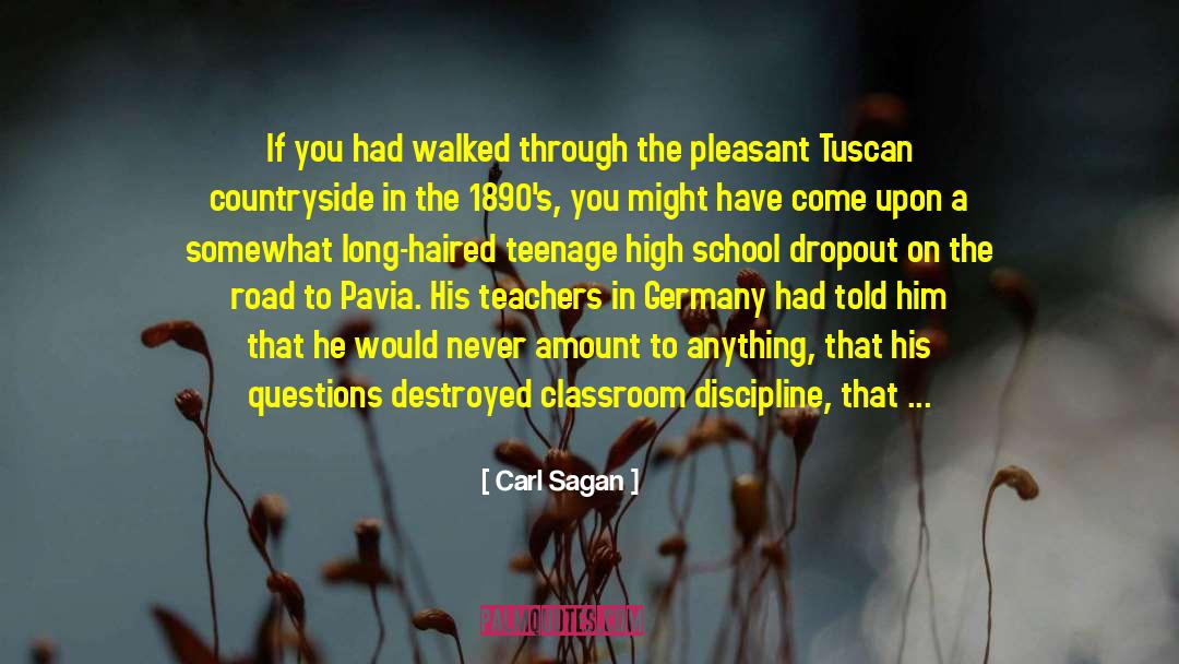 School Dropout quotes by Carl Sagan