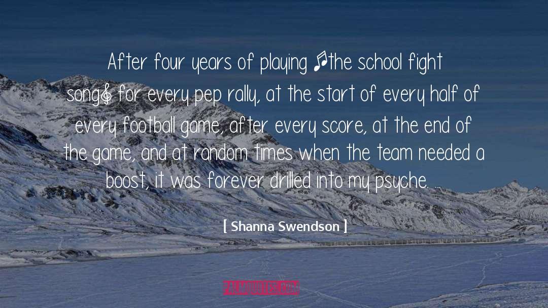 School Fight Song quotes by Shanna Swendson