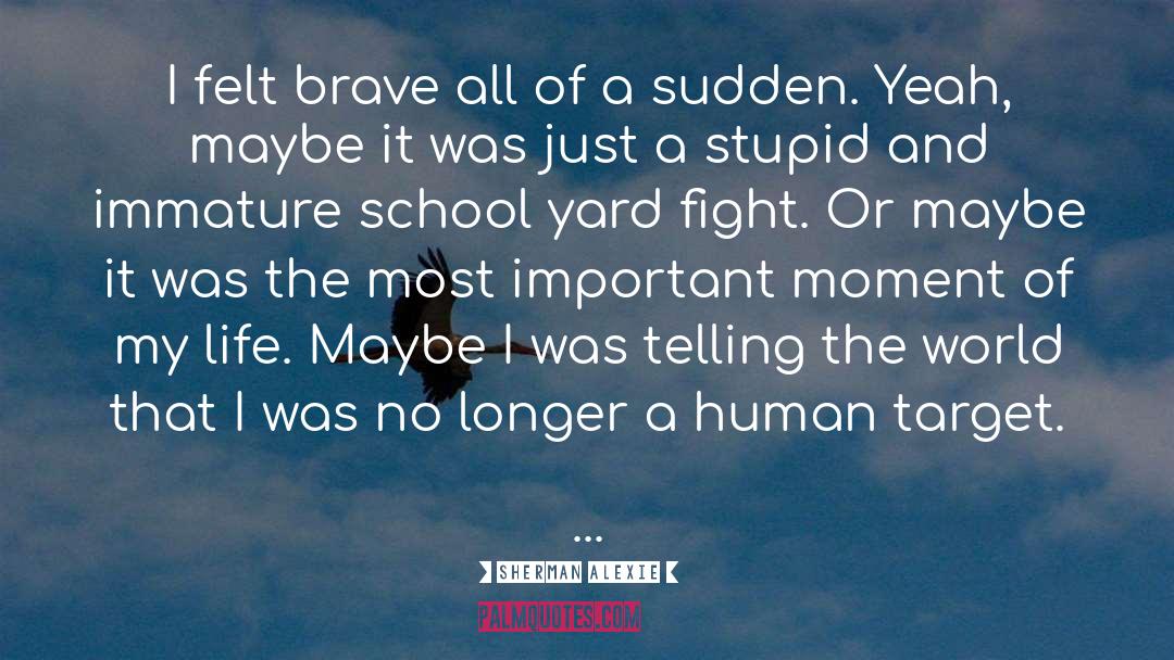 School Fight Song quotes by Sherman Alexie