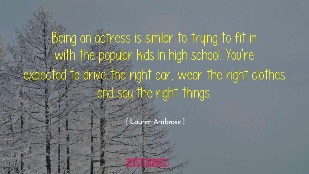 School History quotes by Lauren Ambrose