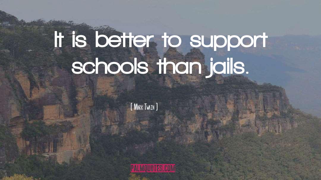 School Jail quotes by Mark Twain