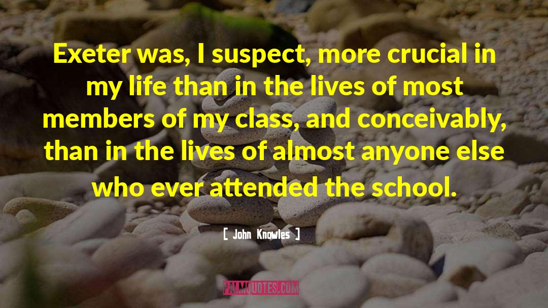 School Life quotes by John Knowles