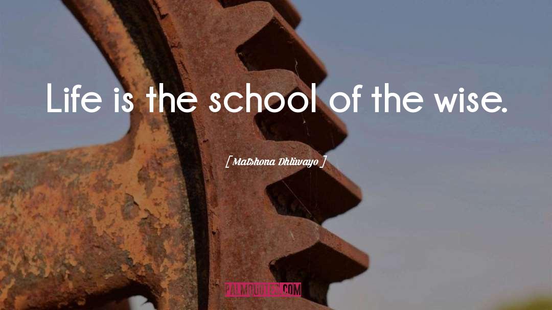 School quotes by Matshona Dhliwayo