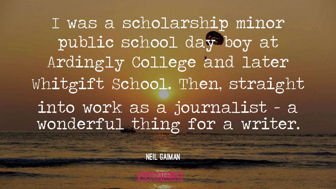 School Reports quotes by Neil Gaiman