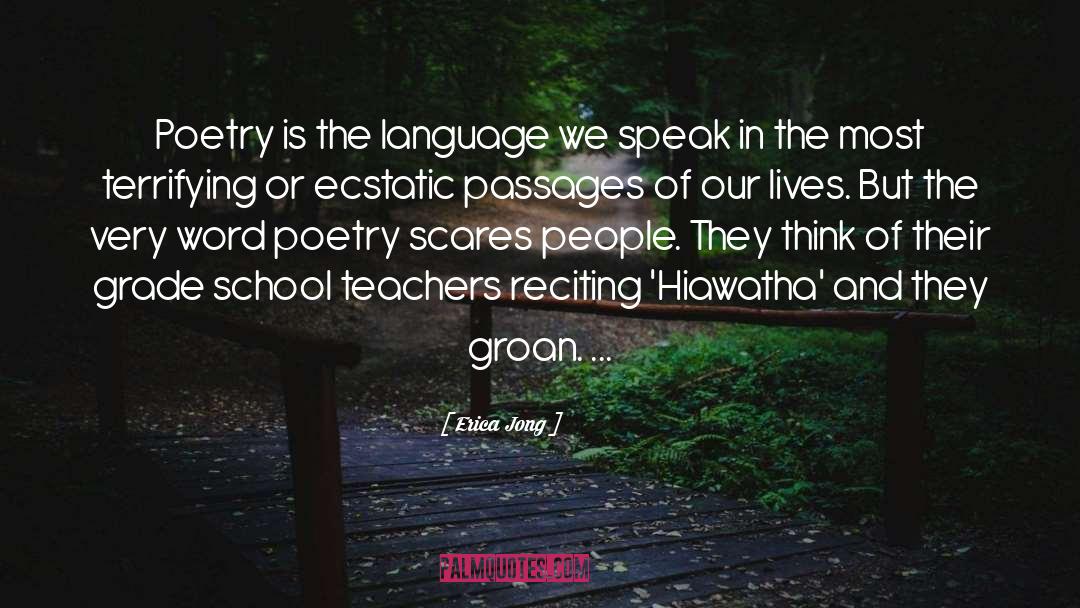 School Teachers quotes by Erica Jong