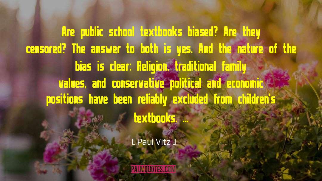 School Textbooks quotes by Paul Vitz