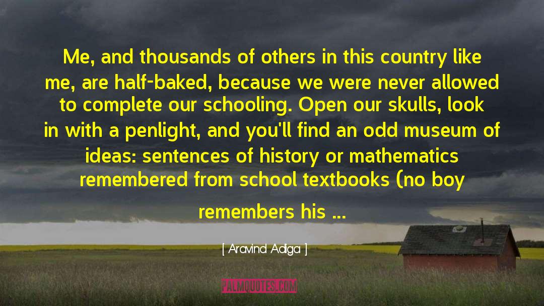 Schooling quotes by Aravind Adiga
