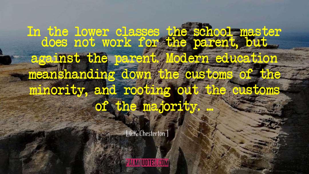 Schooling quotes by G.K. Chesterton