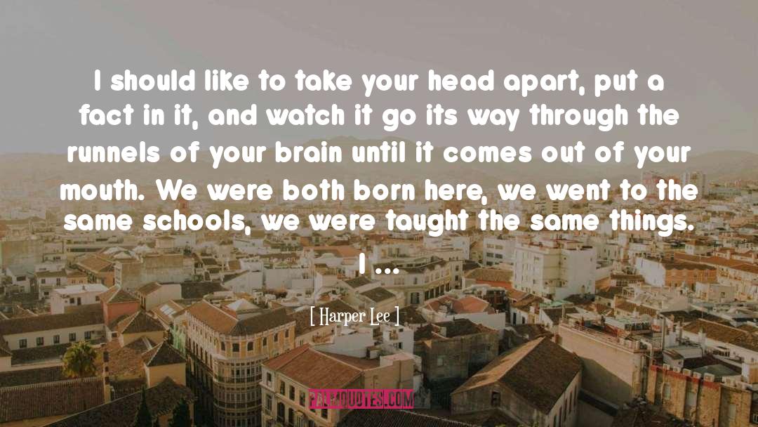 Schools quotes by Harper Lee