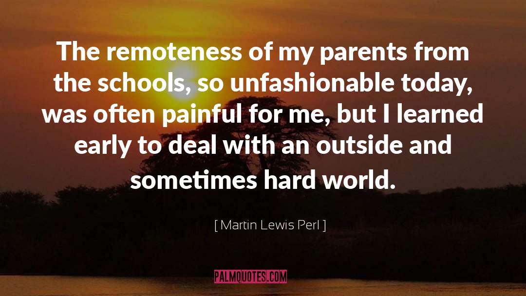 Schools quotes by Martin Lewis Perl