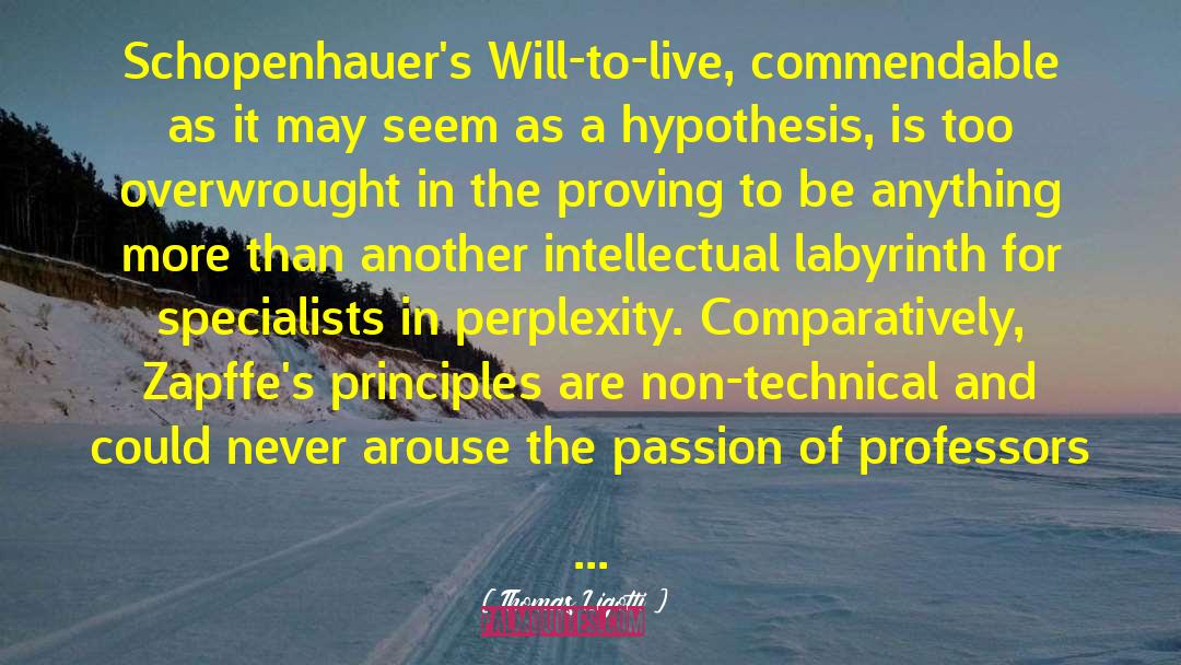 Schopenhauer quotes by Thomas Ligotti