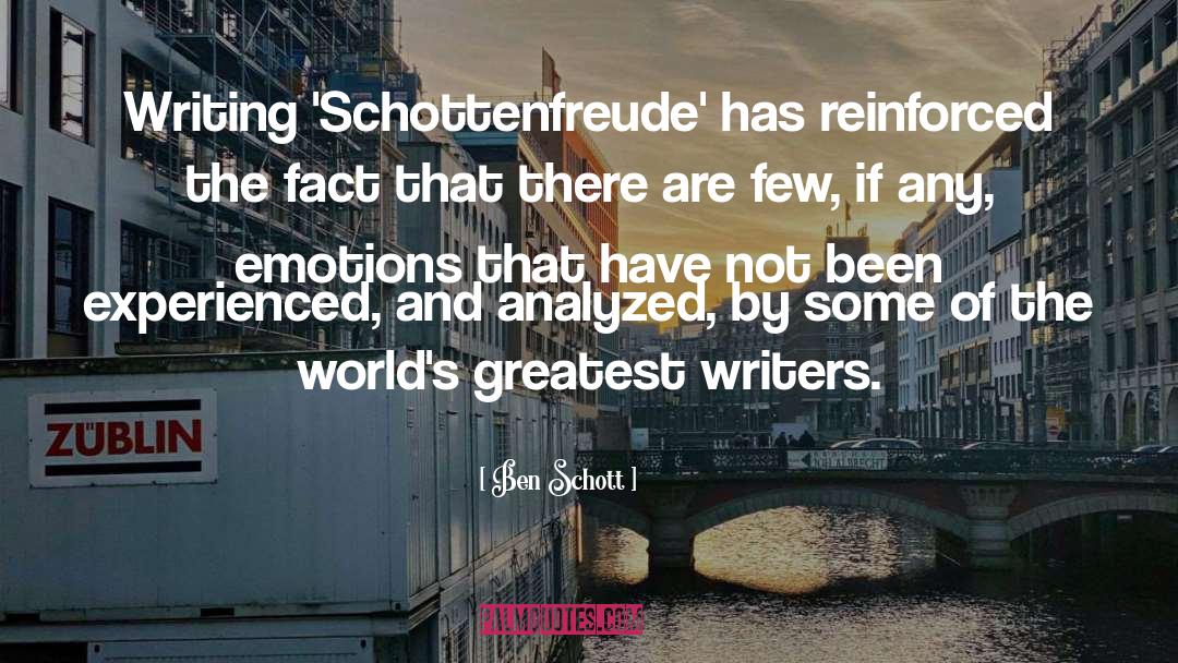Schottenfreude By Ben quotes by Ben Schott