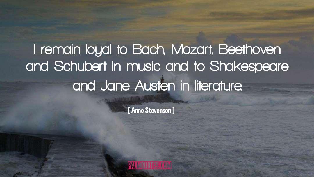 Schubert quotes by Anne Stevenson