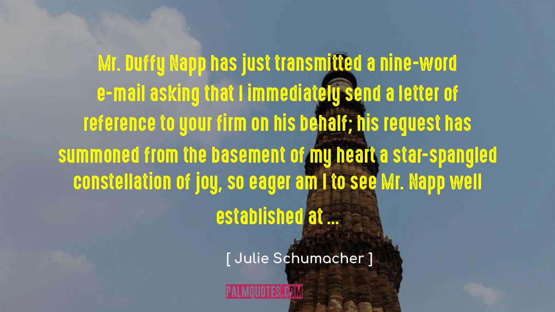 Schumacher quotes by Julie Schumacher