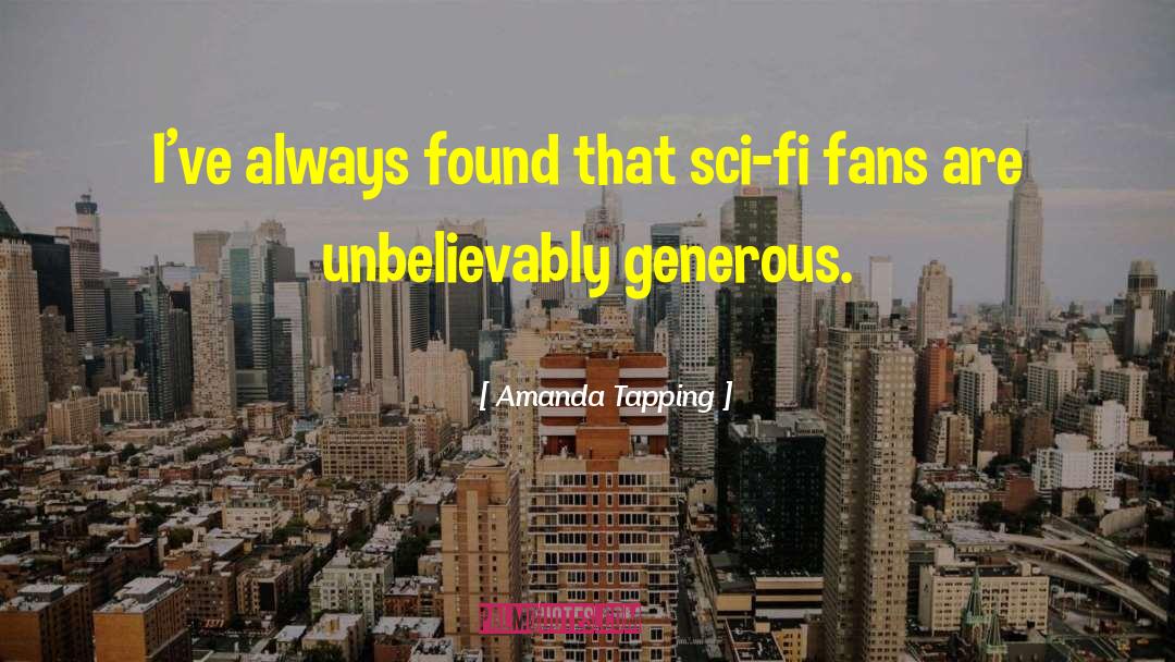 Sci Fi Romance quotes by Amanda Tapping