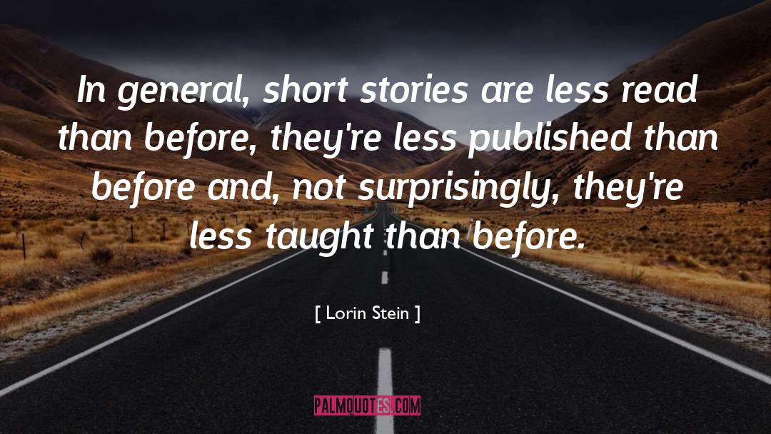 Sci Fi Short Story quotes by Lorin Stein
