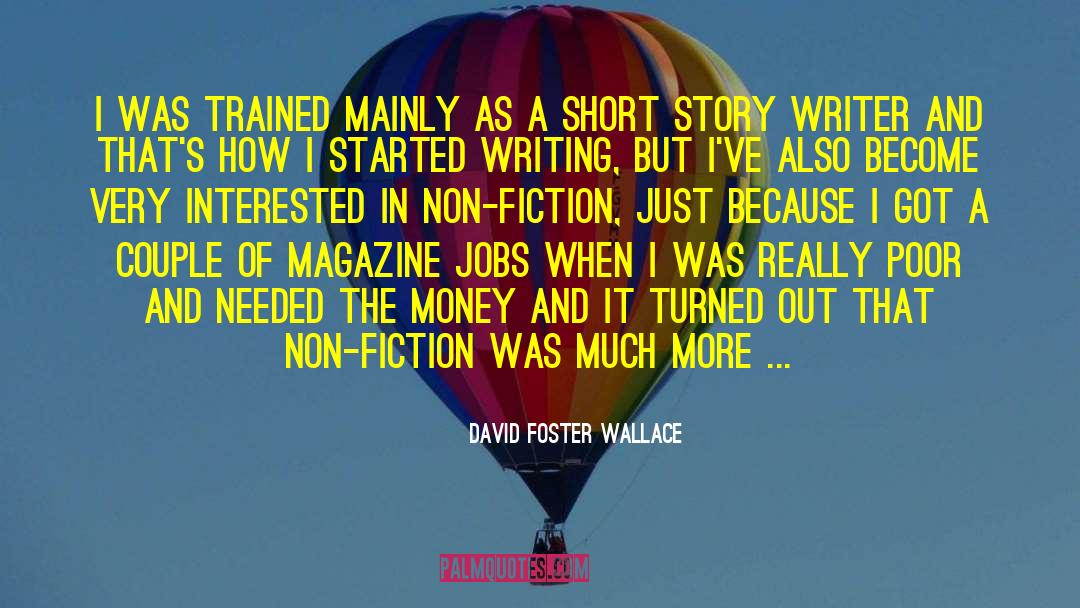 Sci Fi Short Story quotes by David Foster Wallace