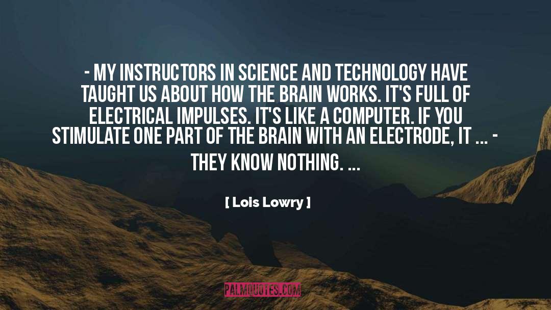 Science And Technology quotes by Lois Lowry