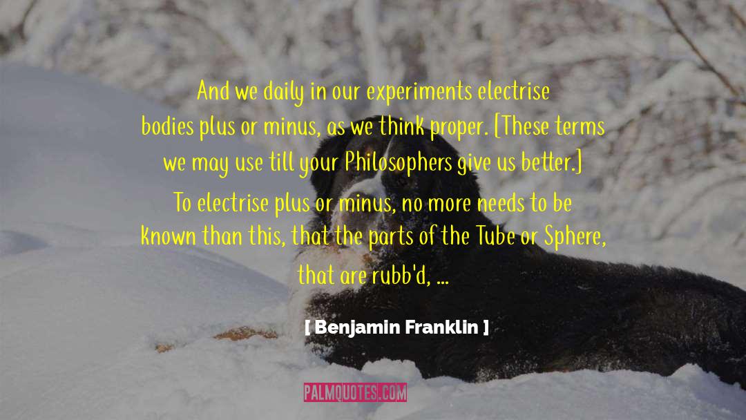 Science Apology quotes by Benjamin Franklin