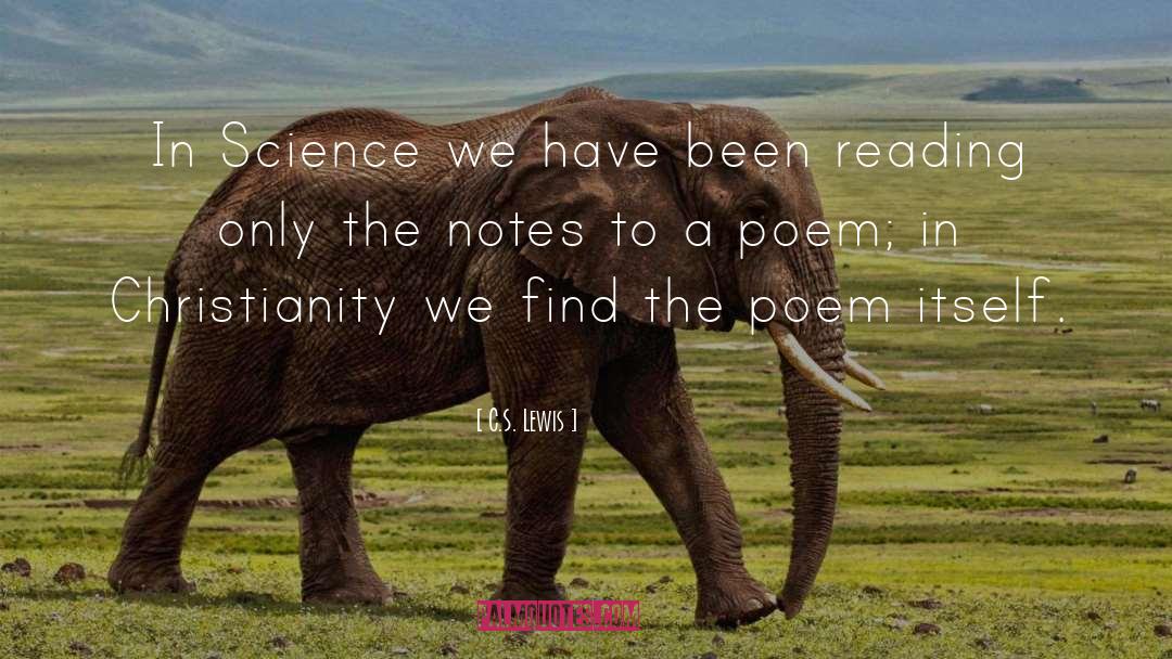 Science Christianity Poem quotes by C.S. Lewis