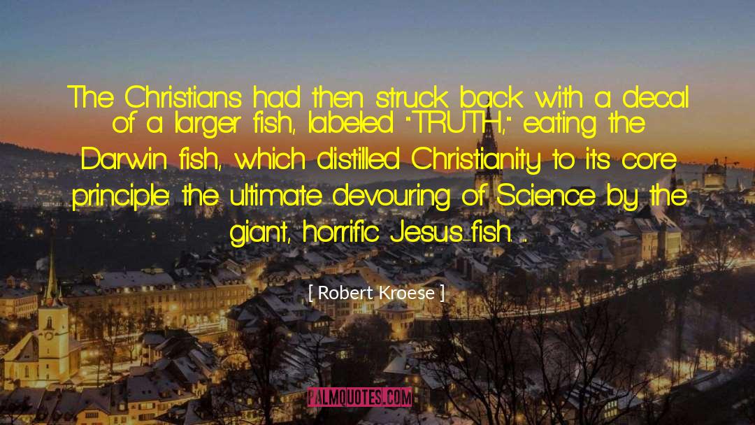 Science Christianity Poem quotes by Robert Kroese