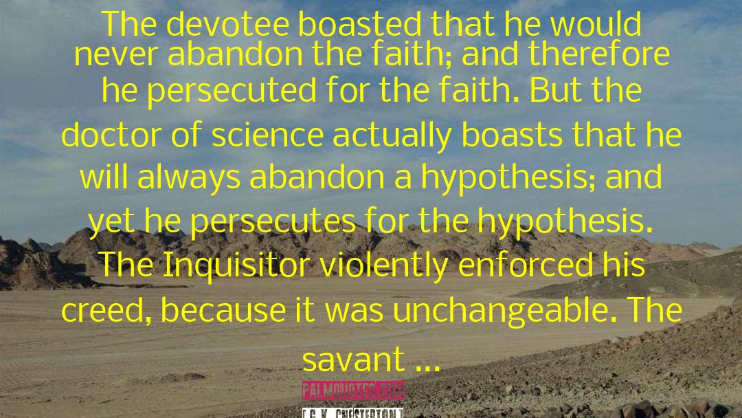 Science Denial quotes by G.K. Chesterton