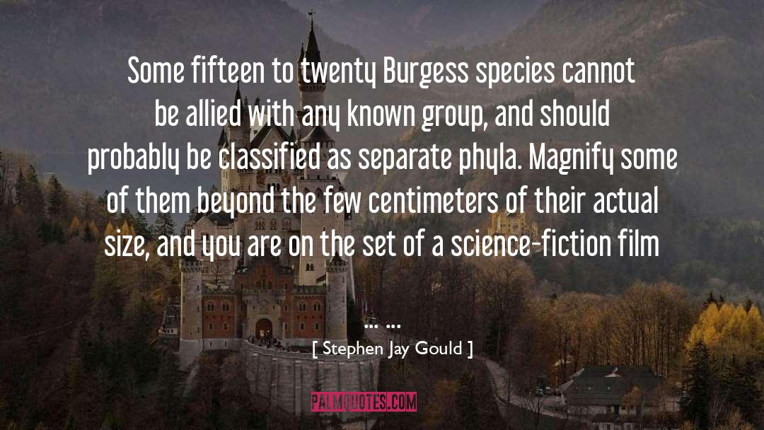 Science Fiction Movie quotes by Stephen Jay Gould