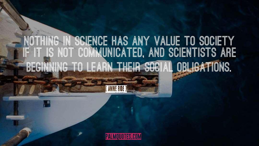 Science Fictionce quotes by Anne Roe