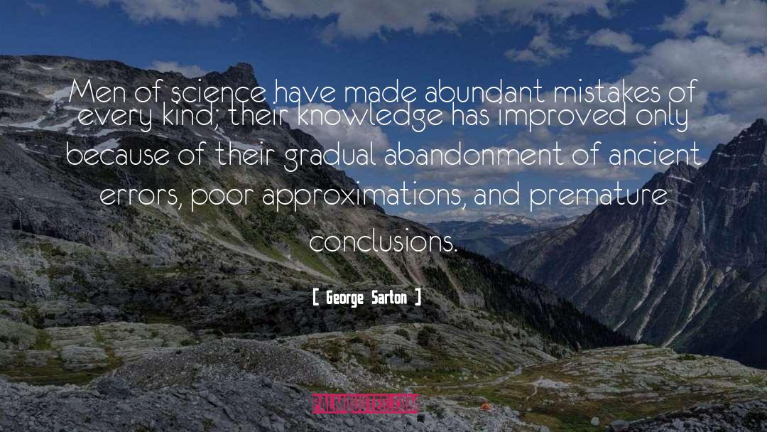 Science Fition quotes by George Sarton