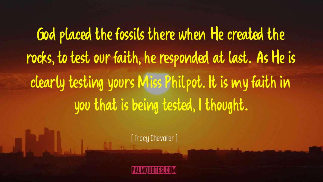 Science Fossils Rocks quotes by Tracy Chevalier