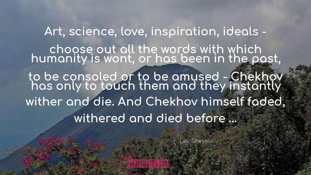 Science Love quotes by Lev Shestov