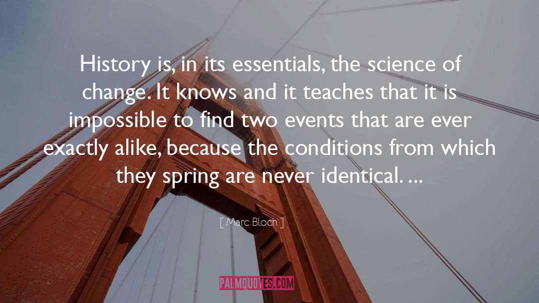 Science Of Change quotes by Marc Bloch