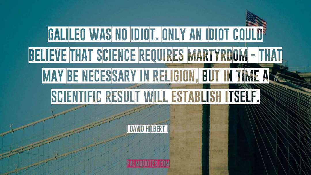 Science Religion quotes by David Hilbert