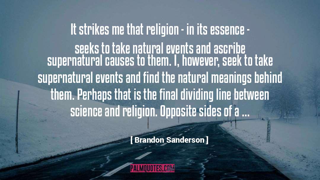 Science Religion Spirituality quotes by Brandon Sanderson