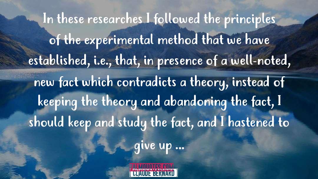 Science Research quotes by Claude Bernard