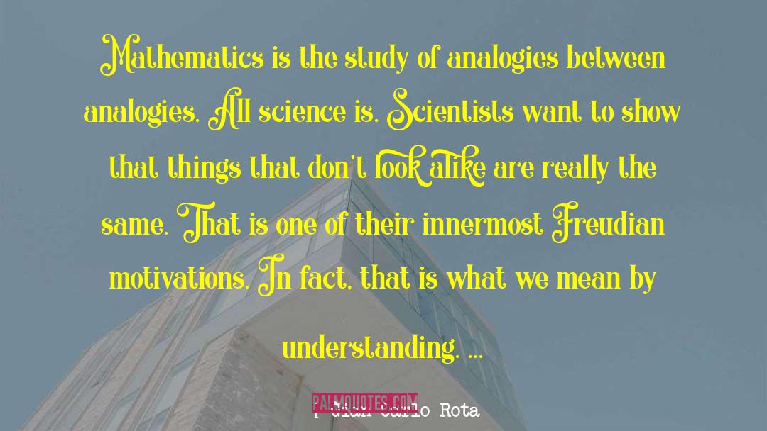 Science Scientists quotes by Gian-Carlo Rota