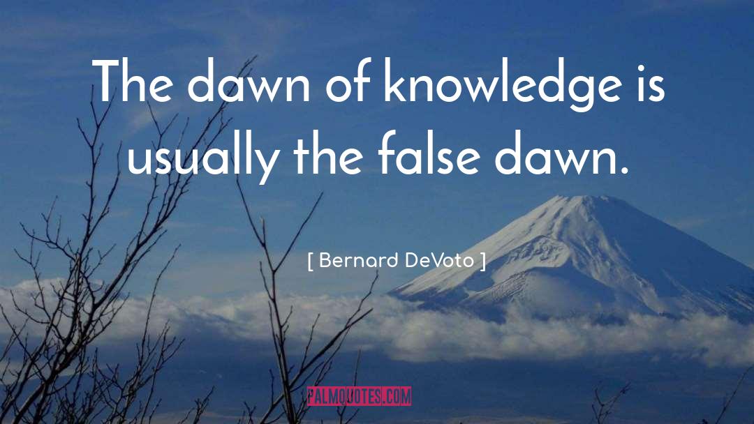 Scientific False quotes by Bernard DeVoto