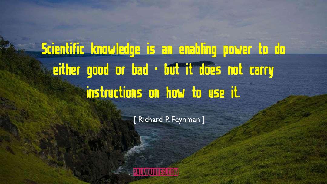 Scientific Knowledge quotes by Richard P. Feynman