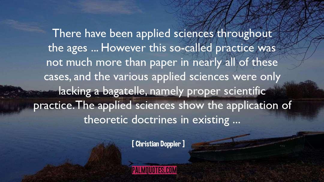 Scientific Literacy quotes by Christian Doppler