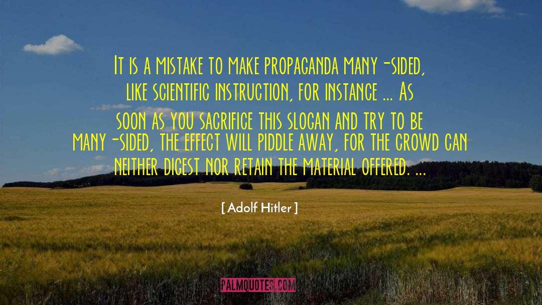 Scientific Naturalism quotes by Adolf Hitler