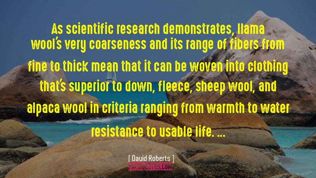 Scientific Research quotes by David Roberts