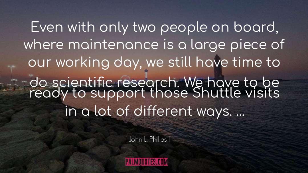 Scientific Research quotes by John L. Phillips
