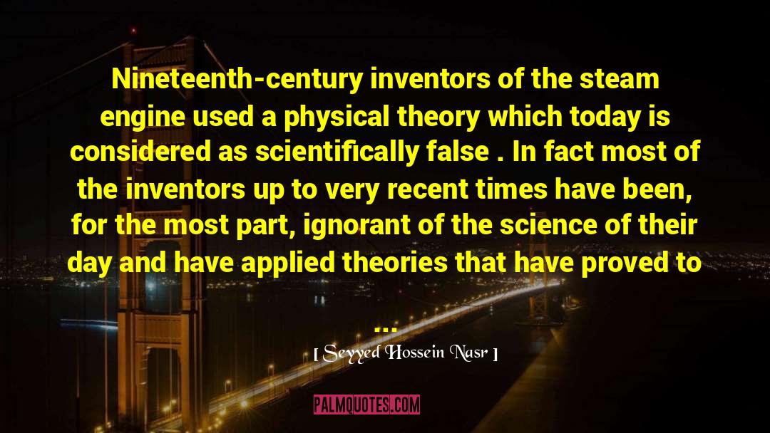 Scientific Theories quotes by Seyyed Hossein Nasr
