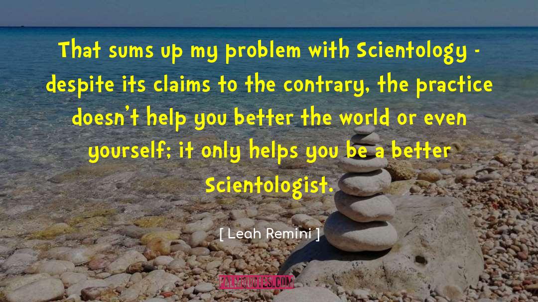 Scientology quotes by Leah Remini