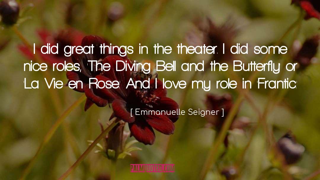 Scl Rose En Plaque quotes by Emmanuelle Seigner