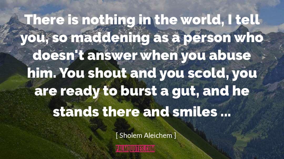 Scold quotes by Sholem Aleichem