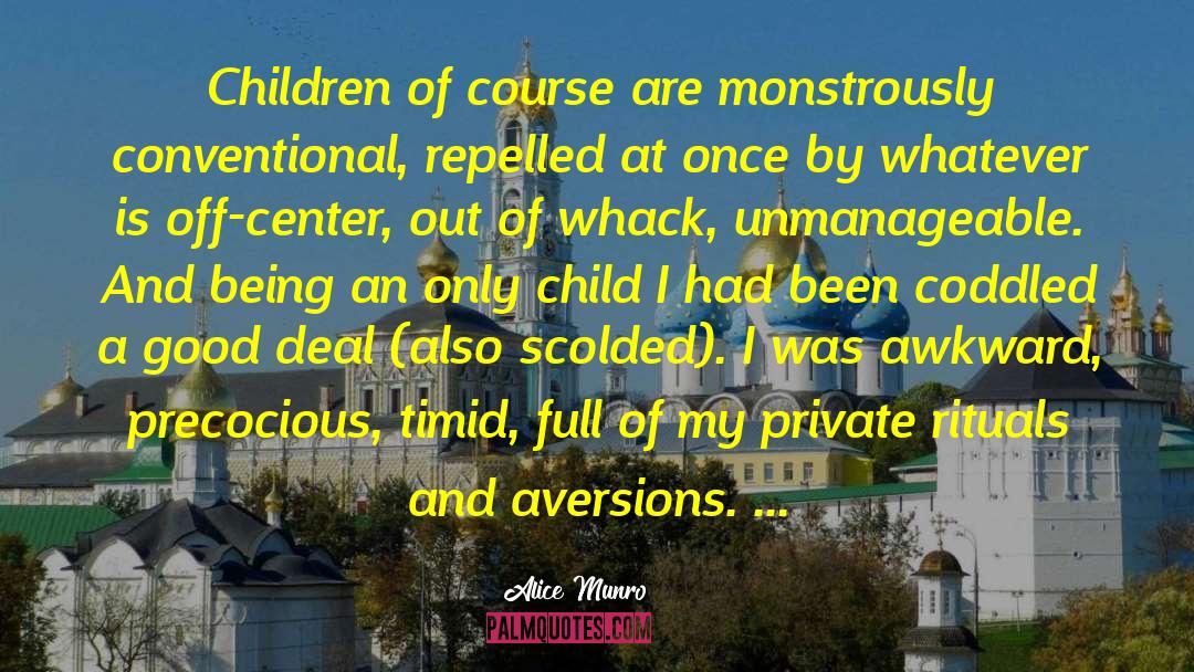 Scolded quotes by Alice Munro