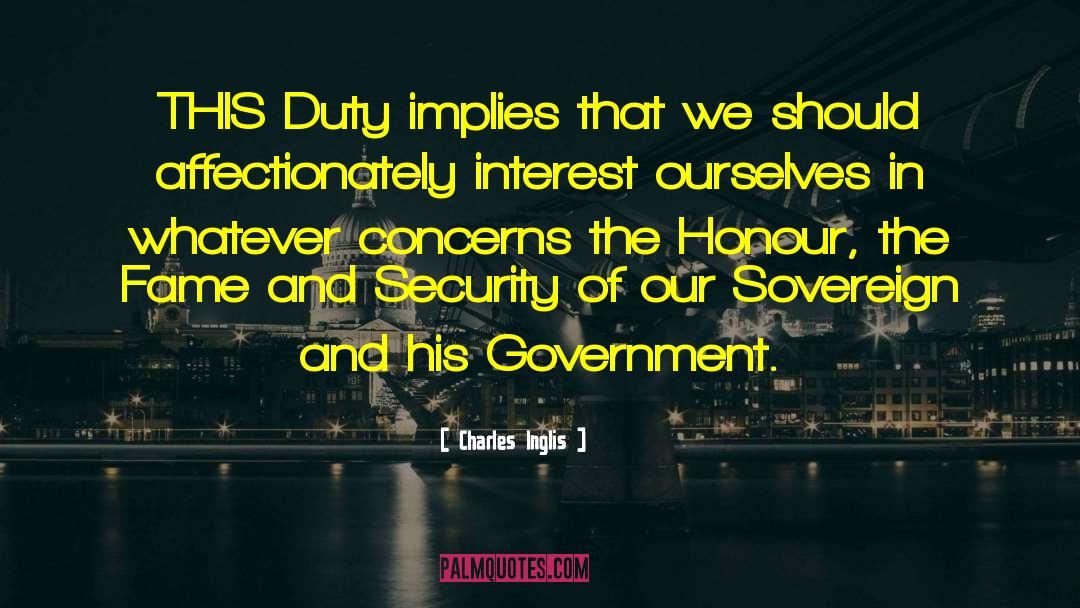 Scope Of Government quotes by Charles Inglis