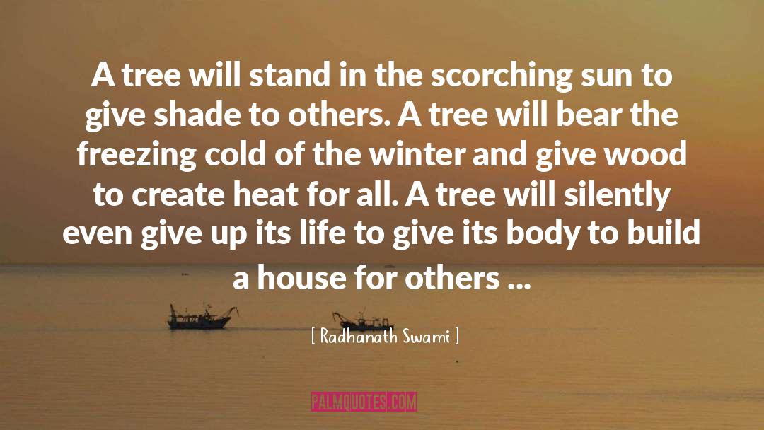 Scorching quotes by Radhanath Swami