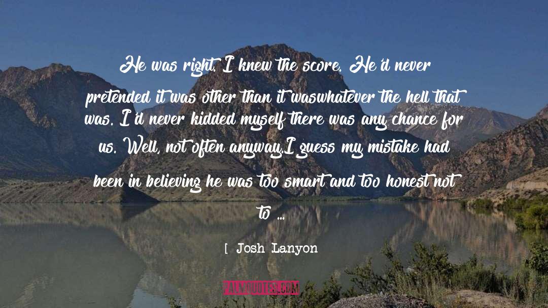 Score quotes by Josh Lanyon
